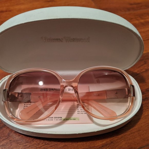 Vivienne Westwood whimsical pink sunglasses main image 3